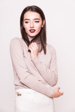 güzel bir kadın modeli portresi 