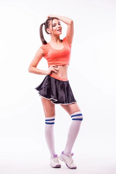 Giovane bellezza bella cheerleader — Foto Stock