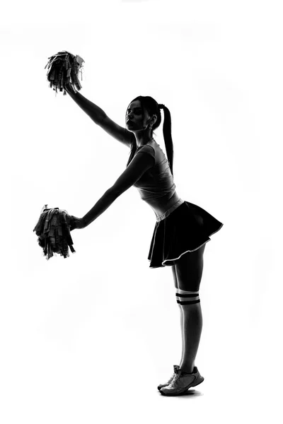 Jonge schoonheid mooie cheerleader — Stockfoto