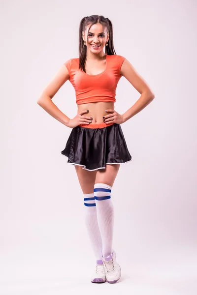 Giovane bellezza bella cheerleader — Foto Stock