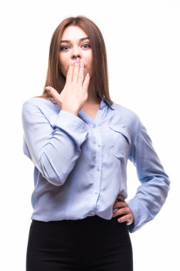 Beyaz üzerine şok kız