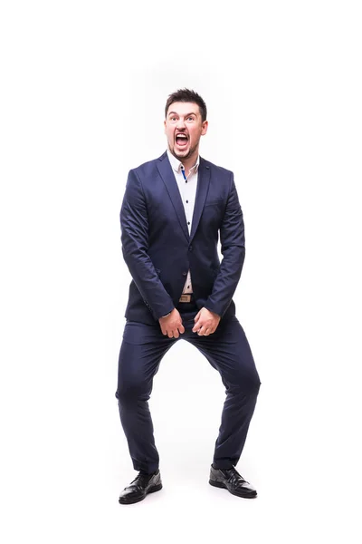 Funny man in suit — Stock Photo, Image