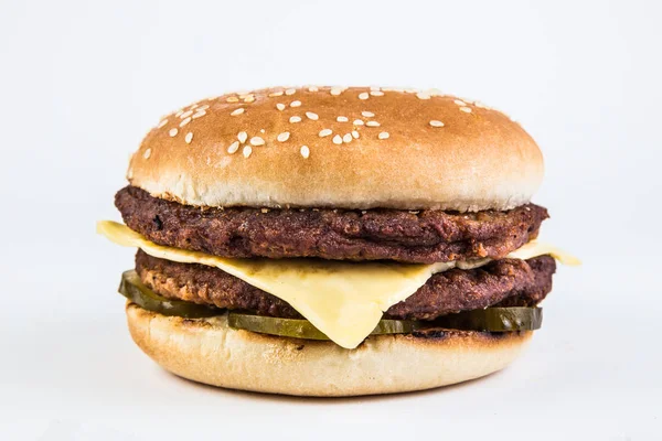 Burger on white background — Stock Photo, Image