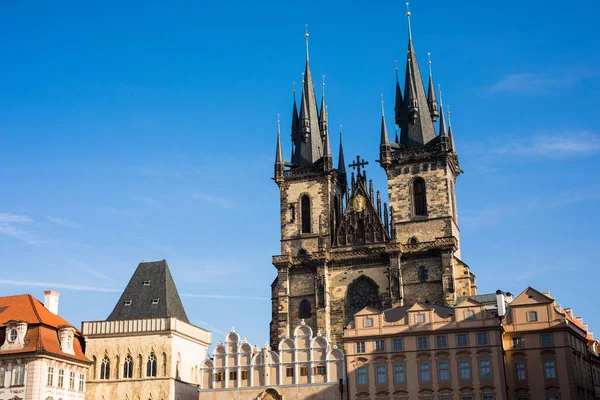Vista de Praga como um ponto de destinos turísticos — Fotografia de Stock