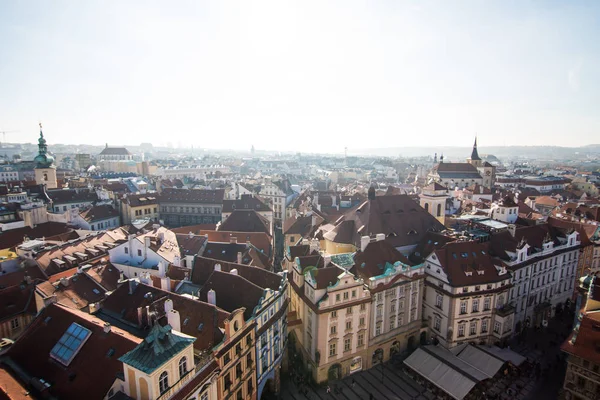 Vista de Praga como um ponto de destinos turísticos — Fotografia de Stock