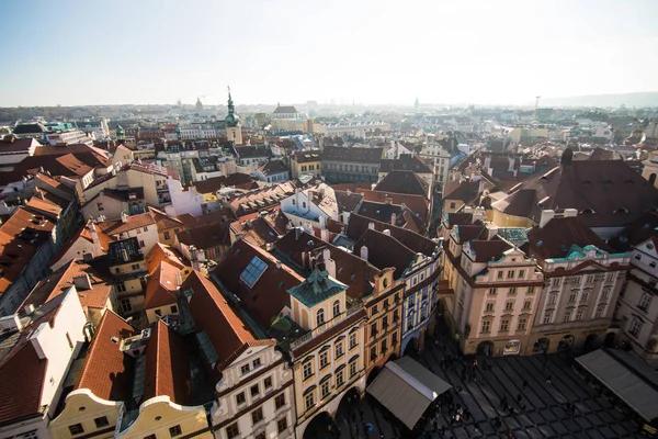 Vista de Praga como um ponto de destinos turísticos — Fotografia de Stock