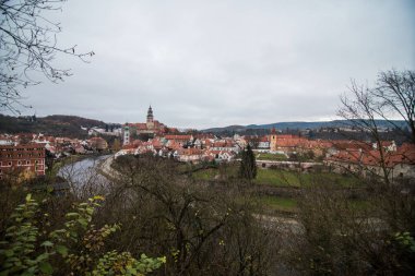 Cesky Krumlov gibi turistik hedef noktası