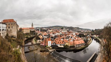 Cesky Krumlov gibi turistik hedef noktası