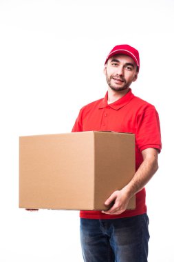 Teslimatçı kutusuyla yan görünüm