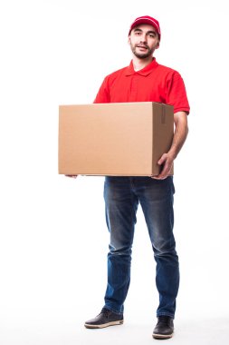 Kutulu teslimatçı.