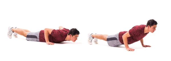 Jovem fazendo exercício esportivo . — Fotografia de Stock