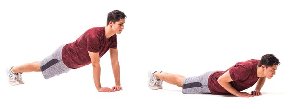 Jovem fazendo exercício esportivo . — Fotografia de Stock