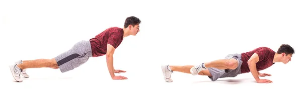 Jovem fazendo exercício esportivo . — Fotografia de Stock