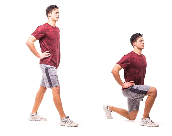 Joven haciendo ejercicio deportivo . —  Fotos de Stock