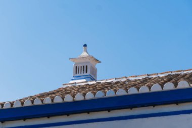 Algarve Portekiz Cacela velha eski balıkçı köyü. Yaz saati