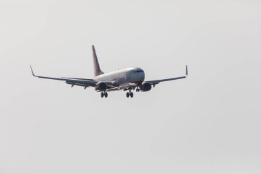 Faro, Portekiz - Haziran 18, 2017: Faro Uluslararası Havaalanı üzerinde açılış Airberlin uçuşlar uçak. 