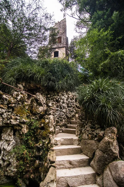 Quinta da Regaleira es Patrimonio de la Humanidad por la UNESCO con en el Paisaje Cultural de Sintra Portugal — Foto de Stock