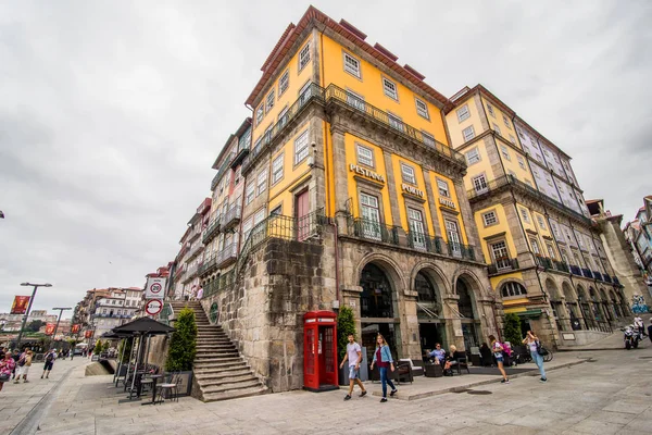 Porto, Portugalia - lipca 2017 r. Ribeira, starego miasta, stare domy Porto, Portugalia — Zdjęcie stockowe