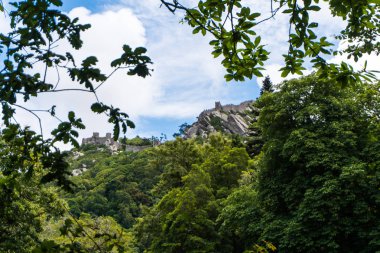Sintra, Portekiz - Haziran, 2017. Kale moors Mourish Sintra, Portekiz