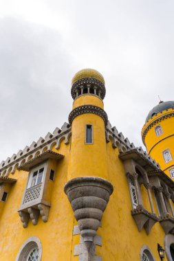 Sintra, Portekiz - Haziran, 2017. Pena National Palace, ünlü dönüm noktası, Sintra, Lizbon, Portekiz, Avrupa.