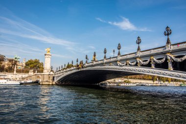 Paris, Fransa - Kasım, 2017. Alexandre III Paris, Fransa'da bulunan köprü.