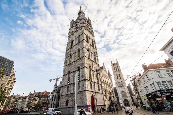 Γάνδη, Βέλγιο - Νοεμβρίου 2017: Κέντρο Αρχιτεκτονικής της Γάνδης. Γάνδη είναι μεσαιωνική πόλη και τουριστικό προορισμό στο Βέλγιο. — Φωτογραφία Αρχείου