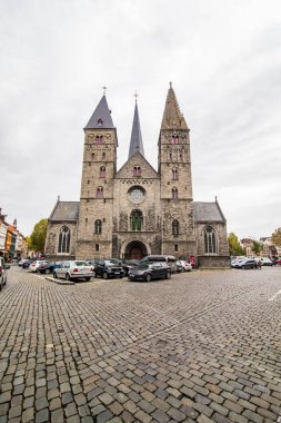 Ghent, Belçika - Kasım, 2017: Mimari Gent şehir merkezi. Ghent ortaçağ şehir ve Belçika turist varış noktası değil.