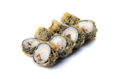 Beyaz hizmet kümesi suşi rulo