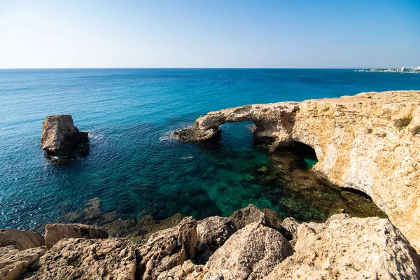 Aşk Aşk Köprüsü Kıbrıs Rum Kesimi Nin Ayia Napa Kentinin — Stok fotoğraf