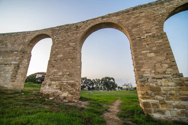 Old Kamares Aqueduct Larnaca Cyprus — Stock Photo, Image