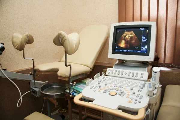 Cabinet with medical equipment, ultrasound.