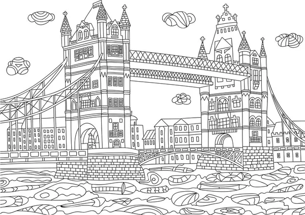 Графические здания Лондона — стоковый вектор