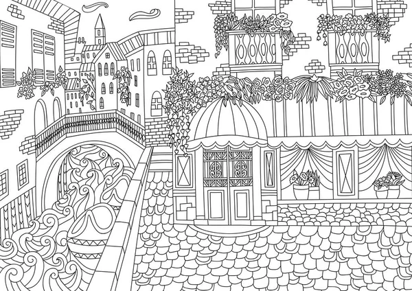 背景、大人のぬりえデザイン要素に zendoodle 城の風景です。株式ベクトル — ストックベクター © somjaicindy@gmail 背景、大人のぬりえデザイン要素に Zendoodle 城の風景です。株式ベクトル — ストックベクター © somjaicindy@gmail