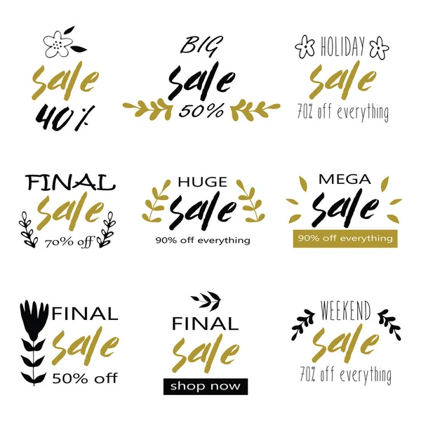 Design de vente ensemble — Image vectorielle