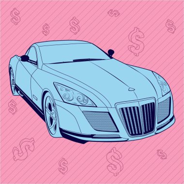 Pahalı, lüks, güzel araba