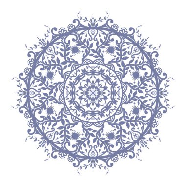Flower-shaped mandala, beautiful decorative element, vector mandal
