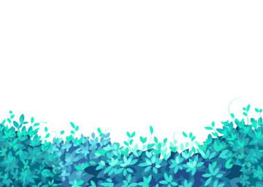 Kusursuz yeşil bitkiler, yeşil çalılar. çalılıklar arkaplan, vektör