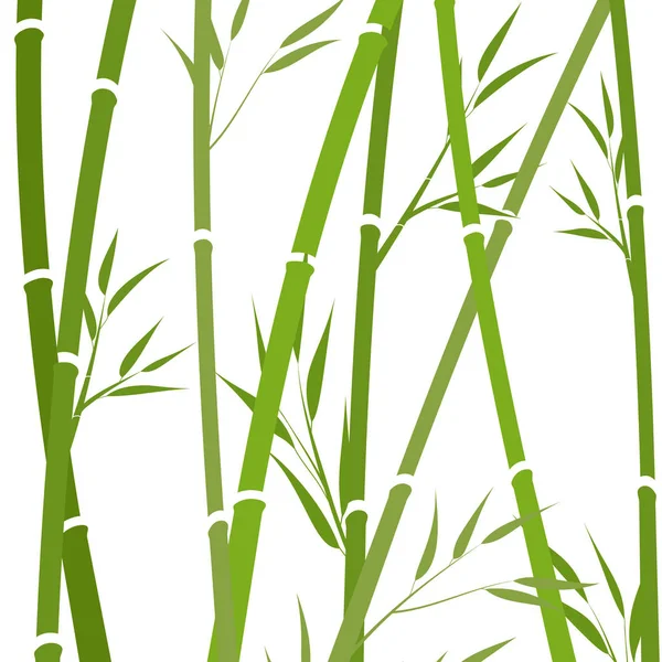 Fondo chino con bambú para el diseño. Tallos de bambú. vecto — Vector de stock