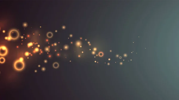 Fondo con bokeh, luz y brillo, ilustración vectorial — Archivo Imágenes Vectoriales