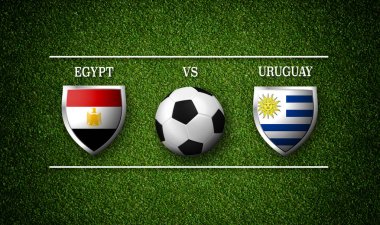 Futbol maç programı, Mısır rakip Uruguay
