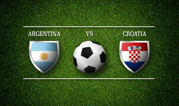 Horaires des matchs de football, Argentine vs Croatie — Photo