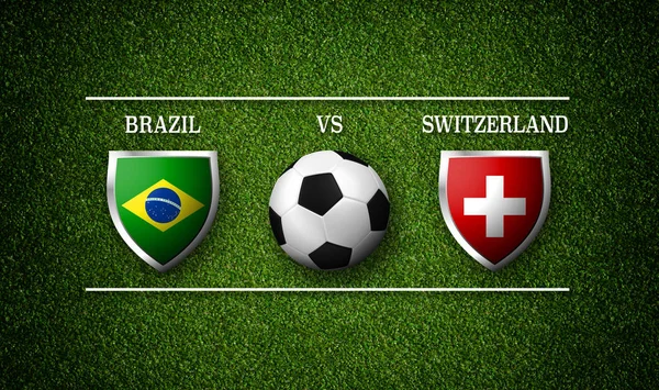 Horario del partido, Brasil vs Suiza —  Fotos de Stock