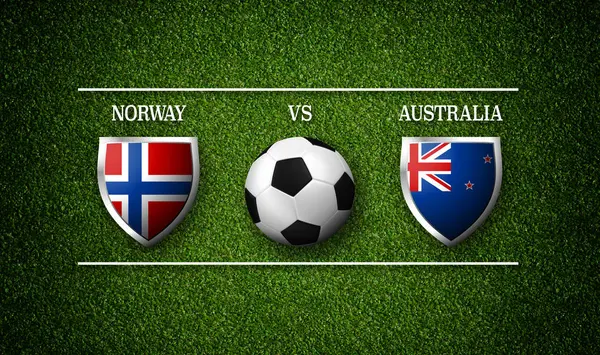 Horario del partido, Noruega vs Australia —  Fotos de Stock