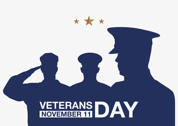 Veterans day promo banner. — Stock vektor