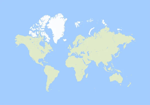 Världen karta vektor — Stock vektor