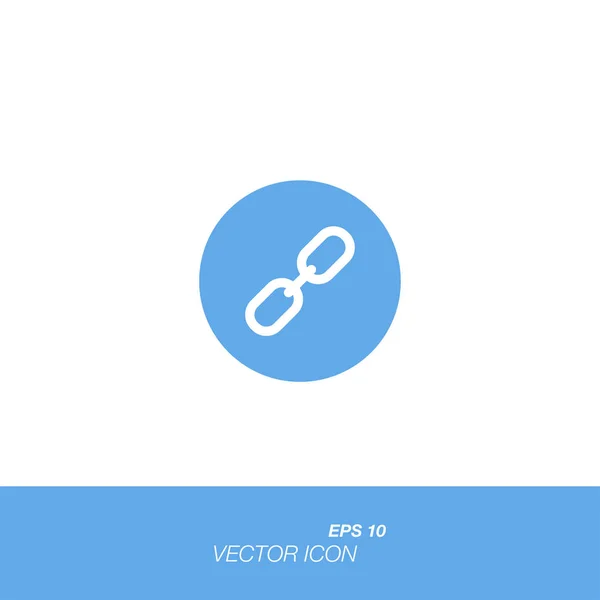 Icono de enlaces en estilo plano aislado sobre fondo blanco . — Vector de stock