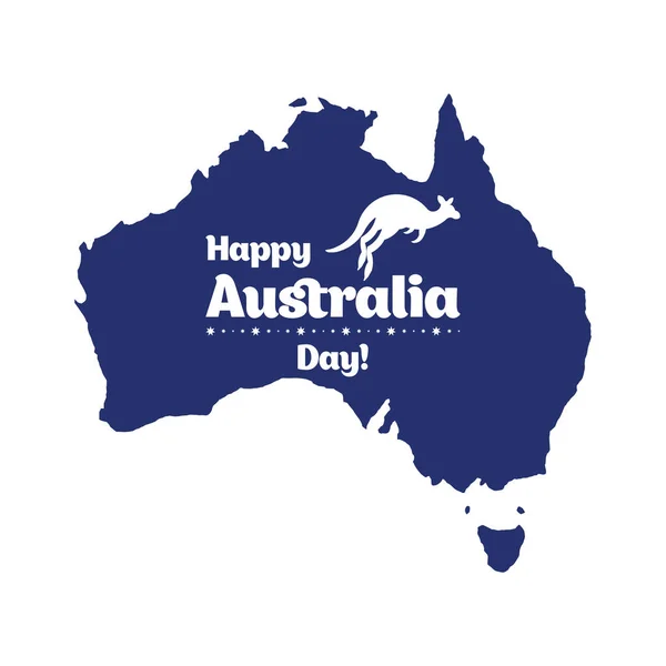 幸せなオーストラリアの日. — ストックベクタ