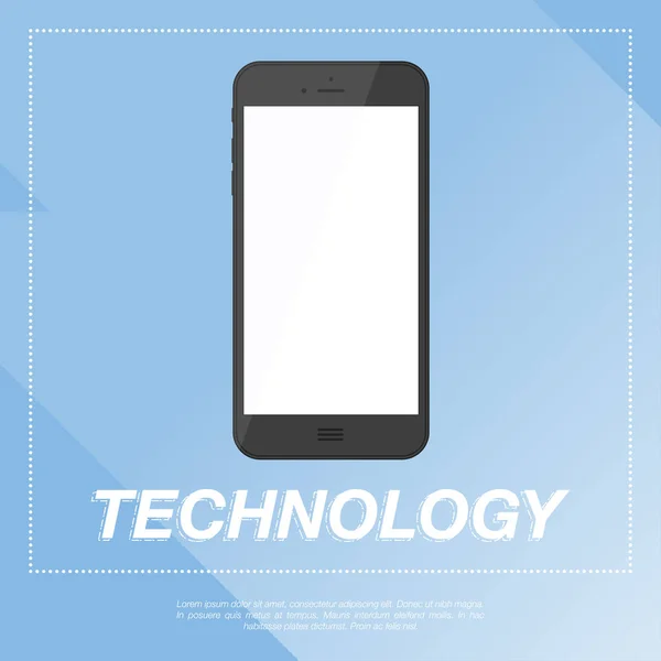 Illustration de design mobile pour smartphone EPS 10 — Image vectorielle