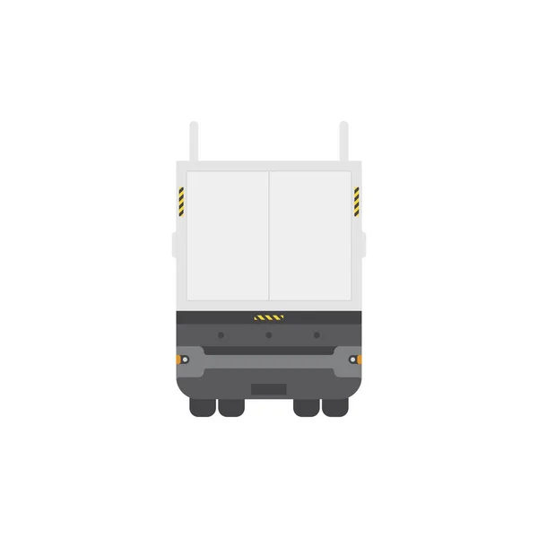 Camion semi-remorque cool vue arrière. Isolé sur fond blanc . — Image vectorielle