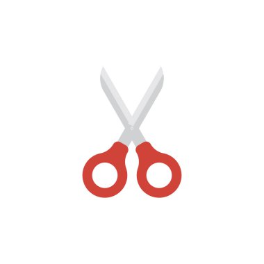 Makas düz vektör çizim Eps10